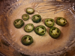 Jalapenos in the batter
