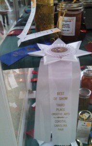 Fig preserves ~ 1st place AND Best of Show 3rd place!