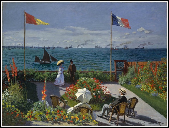 Jardin a Sainte-Adressee by Claude Monet (photo credit: commons.wikimedia.org)